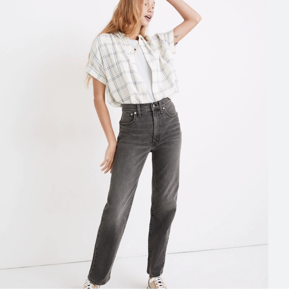 Madewell Jeans: The Perfect Vintage Straight Jean in Cosner Wash EUC